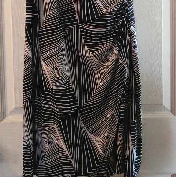 Linen summer large striped dress - Picture 5 of 5